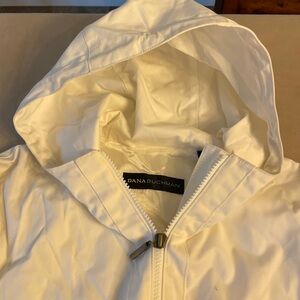 Dana Buchman Cream Hooded Jacket